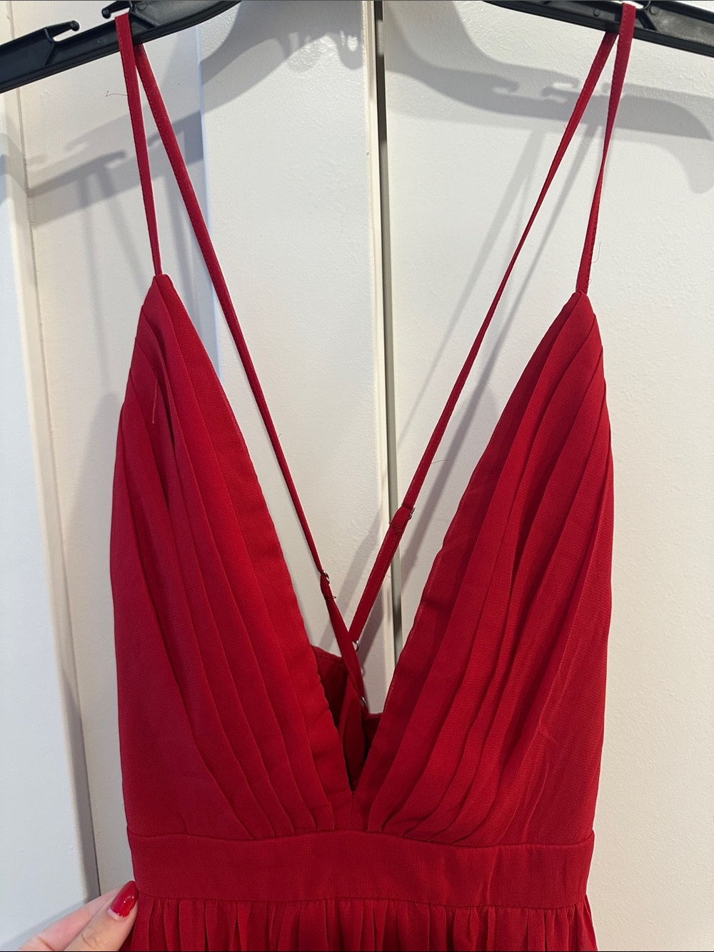 Formal red dress